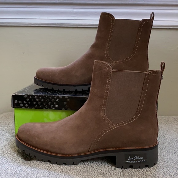 New Sam Edelman Jaclyn Waterproof Suede Chelsea Boots size 8 - Picture 3 of 11